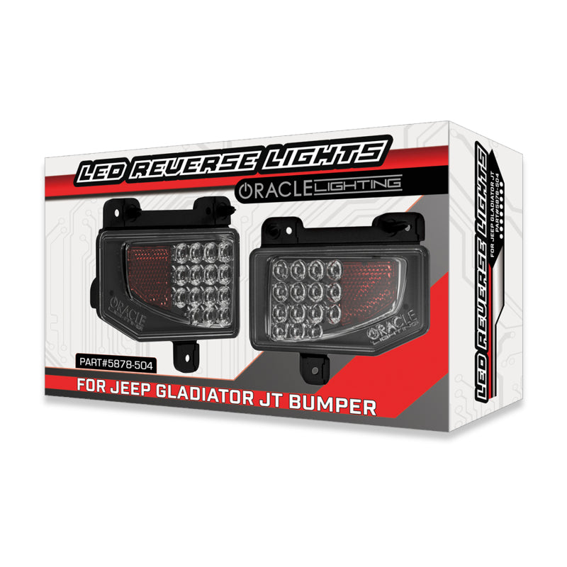 Load image into Gallery viewer, Oracle Rear Bumper LED Reverse Lights for Jeep Gladiator JT w/ Plug &amp; Play Harness - 6000K
