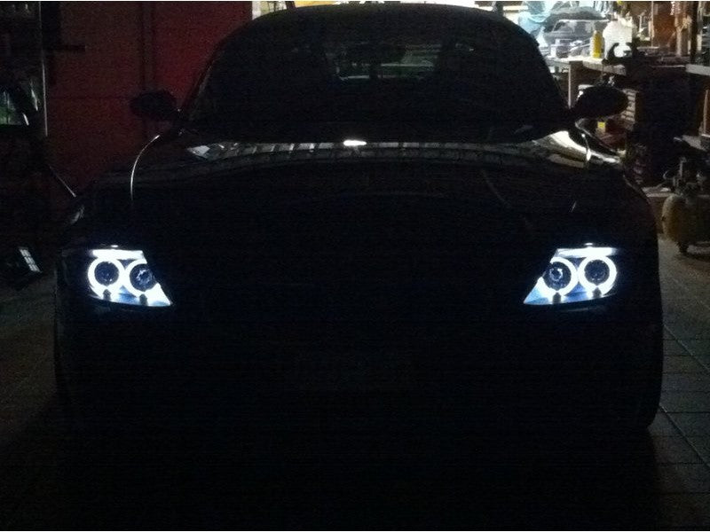 Load image into Gallery viewer, Spyder BMW Z4 03-08 Projector Headlights Xenon/HID Model Only - LED Halo Black PRO-YD-BMWZ403-HID-BK
