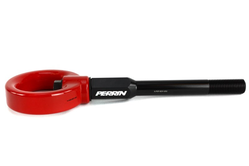 Load image into Gallery viewer, Perrin 02-07 Subaru WRX/STI Tow Hook Kit (Front) - Red
