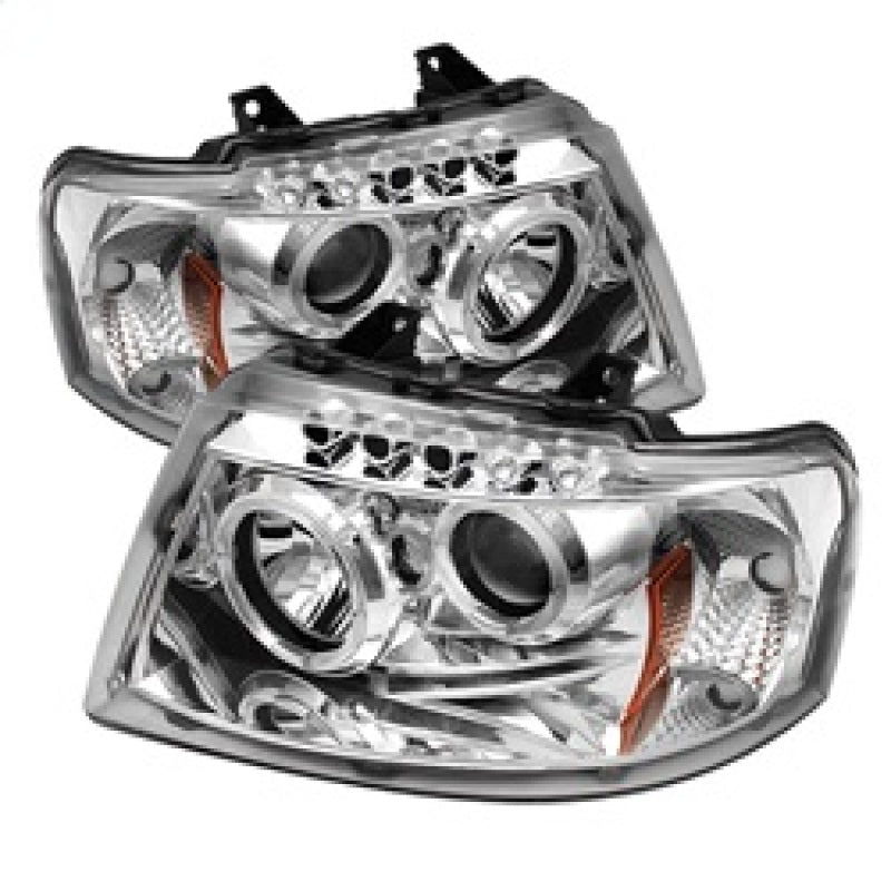 Load image into Gallery viewer, Spyder Ford Expedition 03-06 Projector Headlights LED Halo LED Chrm Low 9006 PRO-YD-FE03-HL-C
