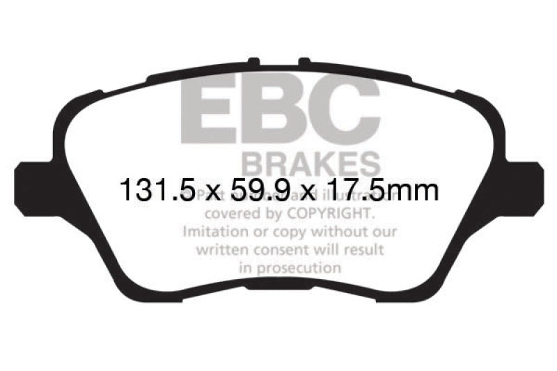 Load image into Gallery viewer, EBC 2017+ Ford Fiesta (MK7) Bluestuff Front Brake Pads

