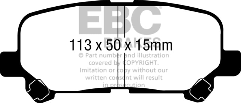 Load image into Gallery viewer, EBC 07-13 Acura MDX 3.7 Greenstuff Rear Brake Pads (For 12.6in. Rotors)
