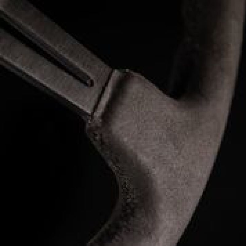 Load image into Gallery viewer, NRG Reinforced Steering Wheel (350mm / 3in. Deep) Black Leather w/ Alcantara Stitching
