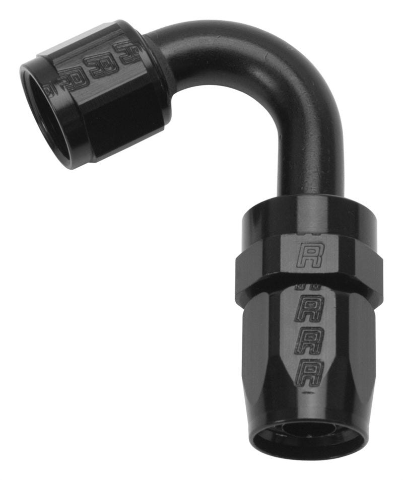 Load image into Gallery viewer, Russell Performance -6 AN Black 120 Degree Full Flow Swivel Hose End
