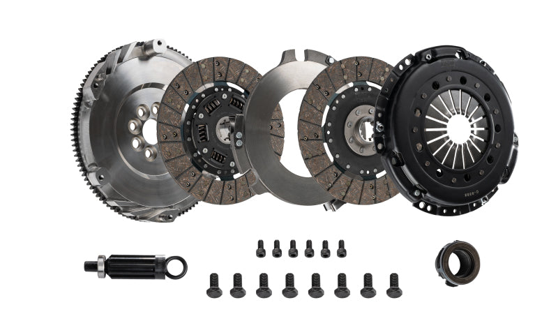 Load image into Gallery viewer, DKM Clutch BMW E34/E36/E39/E46/Z3 (6 Cyl) MS Twin Disc Clutch w/Steel Flywheel (660 ft/lbs Torque)
