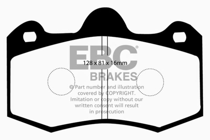 Load image into Gallery viewer, EBC 11+ Mclaren MP4-12C 3.8 Twin Turbo Bluestuff Rear Brake Pads
