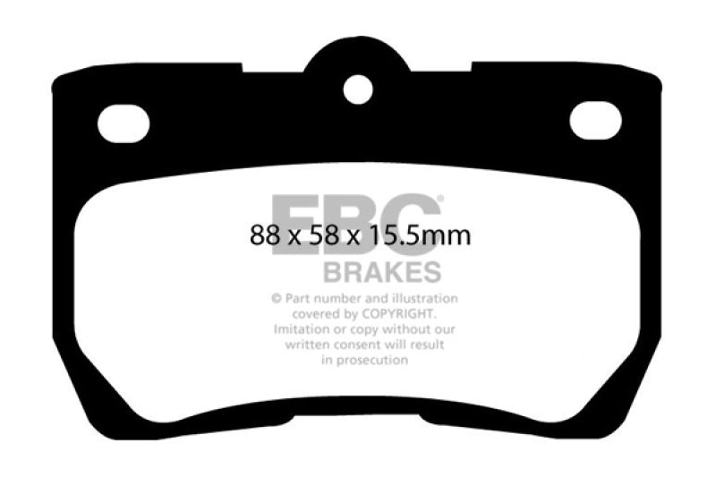 Load image into Gallery viewer, EBC 06-07 Lexus GS300 3.0 Yellowstuff Rear Brake Pads
