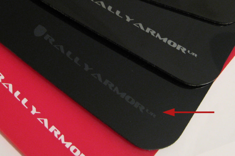 Load image into Gallery viewer, Rally Armor 02-07 Subaru WRX/STI/RS/2.5i (Wagons Req. Mod.) Black UR Mud Flap w/ Grey Logo

