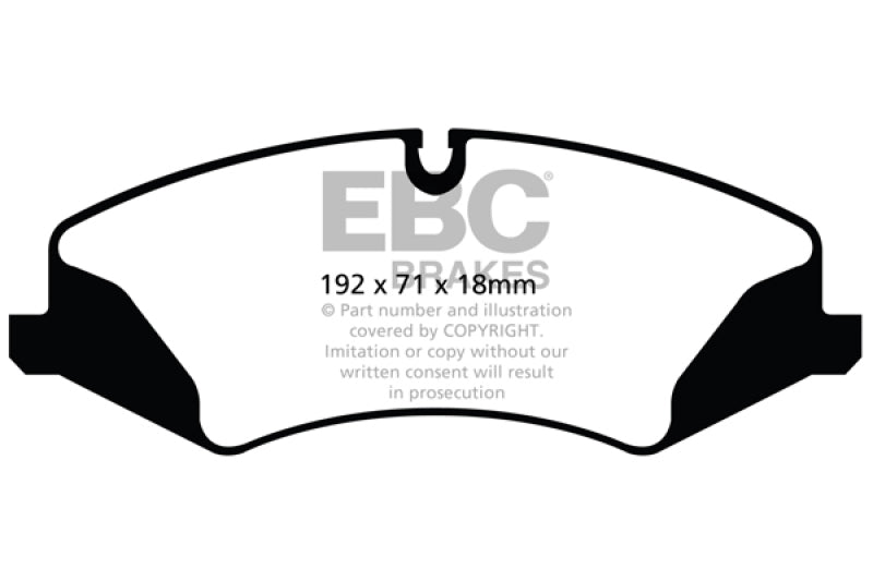 Load image into Gallery viewer, EBC 14+ Land Rover LR4 3.0 Supercharged Greenstuff Front Brake Pads
