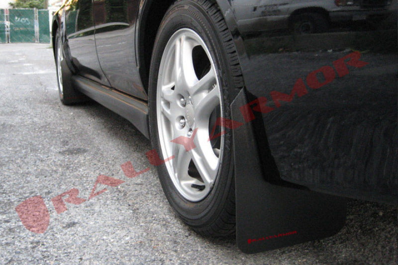 Load image into Gallery viewer, Rally Armor 02-07 Subaru WRX/STI/RS/2.5i (wagons req mod) Basic Black Mud Flap w/ Red Logo
