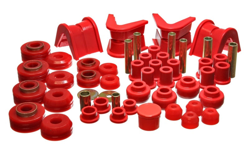 Load image into Gallery viewer, Energy Suspension 73-79 Ford F-150 Pickup 4WD Red Hyper-flex Master Bushing Set
