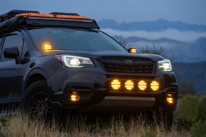 Load image into Gallery viewer, Rigid Industries 360-Series 6in SAE Fog w/ Amber PRO Lens - White (Pair)
