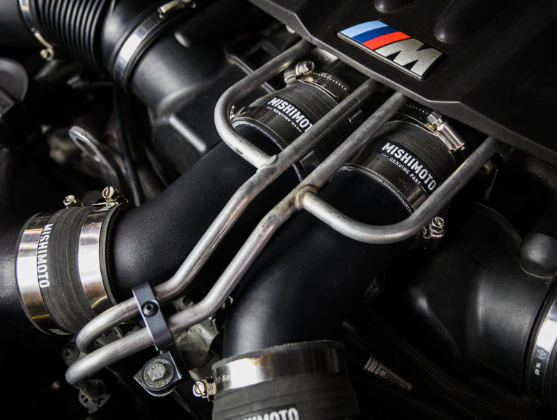 Load image into Gallery viewer, Mishimoto 12-16 BMW F10 M5 Intercooler Pipe Kit Micro Wrinkle Black
