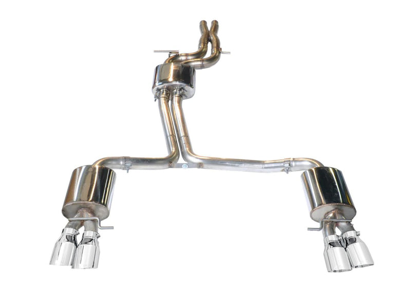 Load image into Gallery viewer, AWE Tuning Audi B8 / B8.5 S4 3.0T Touring Edition Exhaust - Chrome Silver Tips (90mm)
