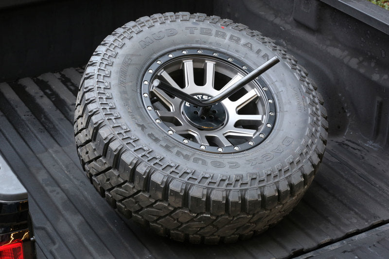 Load image into Gallery viewer, Fabtech Universal Spare Tire Angled Mount - Black

