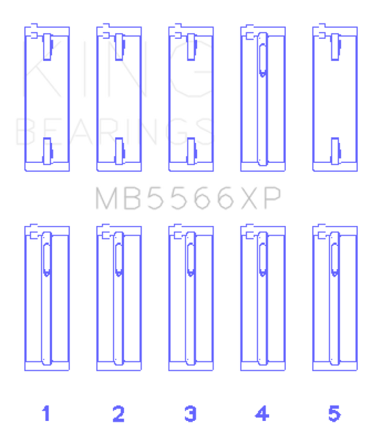 King Audi A4 1.8L AEB (Size +.25 Oversized) Performance Main Bearing Set