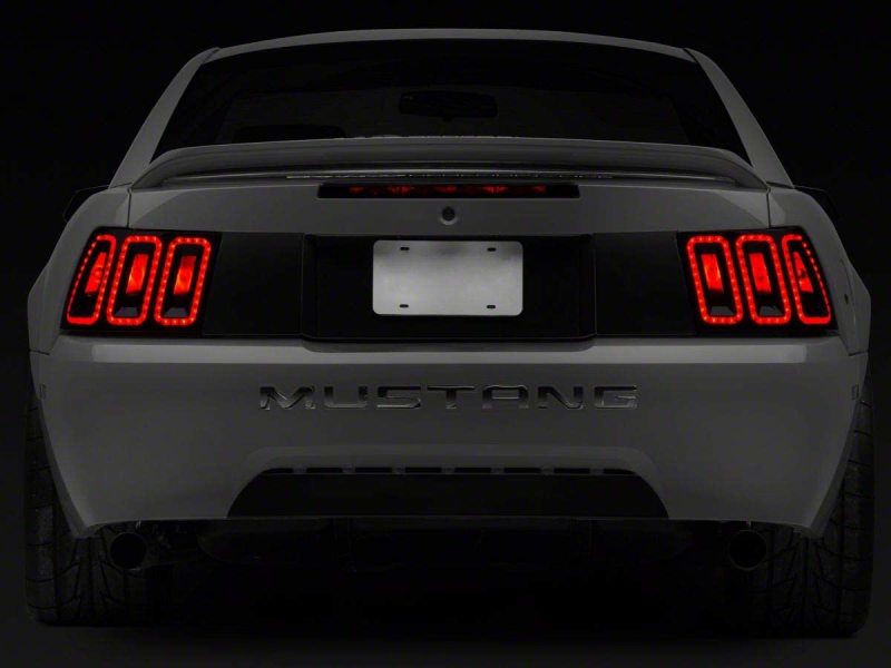Load image into Gallery viewer, Raxiom 99-04 Ford Mustang Excluding 99-01 Cobra Icon LED Tail Lights- Black Housing (Smoked Lens)
