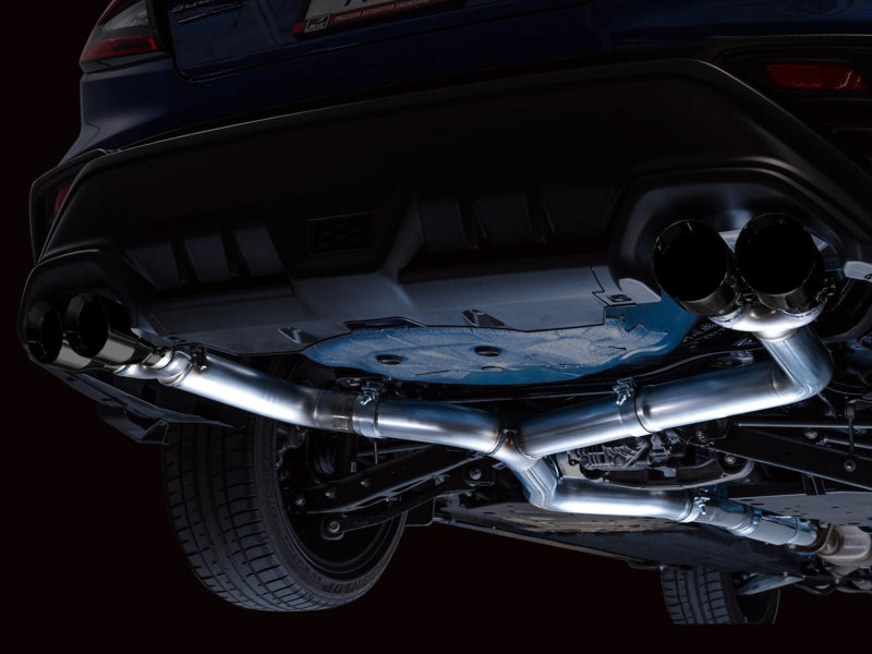 Load image into Gallery viewer, AWE Tuning 2022+ VB Subaru WRX Track Edition Exhaust - Diamond Black Tips
