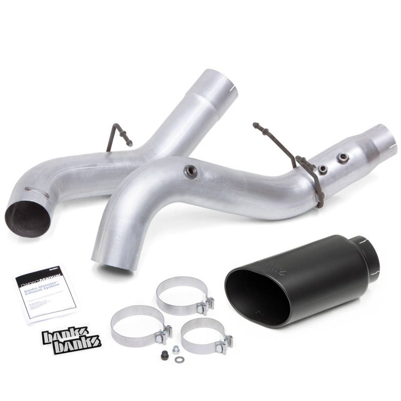 Load image into Gallery viewer, Banks Power 20-21 Chevy/GMC 2500/3500 6.6L Monster Exhaust System - Black Tip
