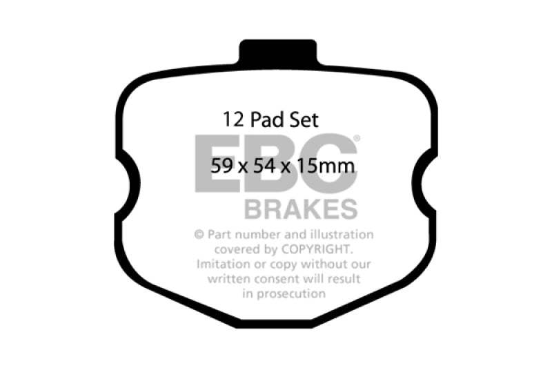 Load image into Gallery viewer, EBC 06-08 Chevrolet Corvette (C6) 7.0 (Z06) Bluestuff Front Brake Pads
