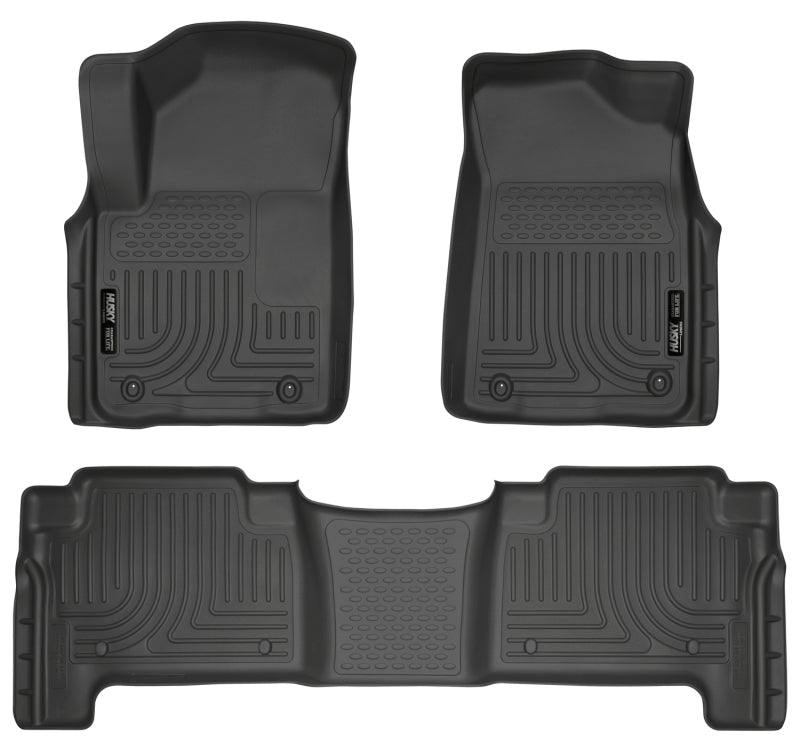 Load image into Gallery viewer, Husky Liners 2011 Infiniti QX56 WeatherBeater Combo Black Floor Liners
