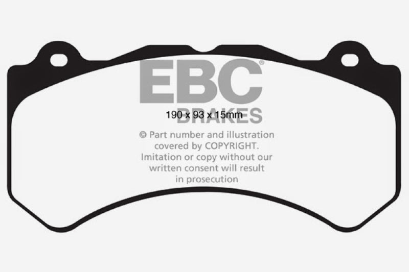 Load image into Gallery viewer, EBC 16+ Cadillac ATS-V 3.6 Twin Turbo Yellowstuff Front Brake Pads
