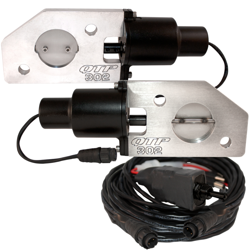 Load image into Gallery viewer, QTP 3in Bolt-On QTEC Electric Cutout Valve - Single
