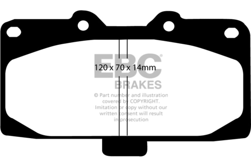 Load image into Gallery viewer, EBC 98-03 Nissan Skyline (R34) 2.5 GT (200) Greenstuff Front Brake Pads
