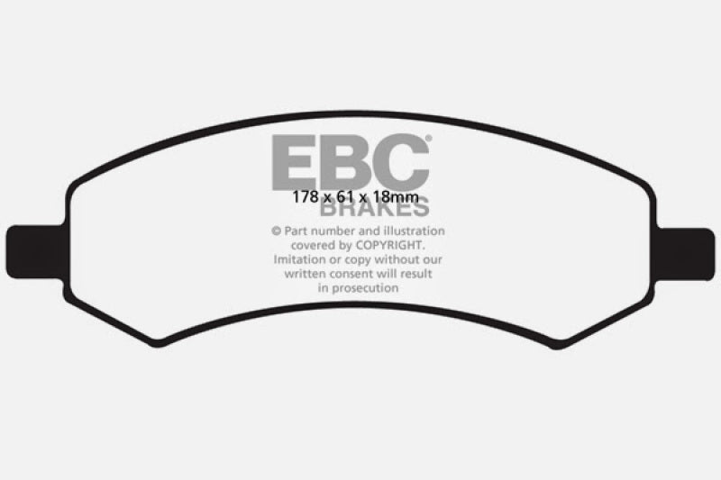 Load image into Gallery viewer, EBC 06-09 Chrysler Aspen 4.7 Ultimax2 Front Brake Pads
