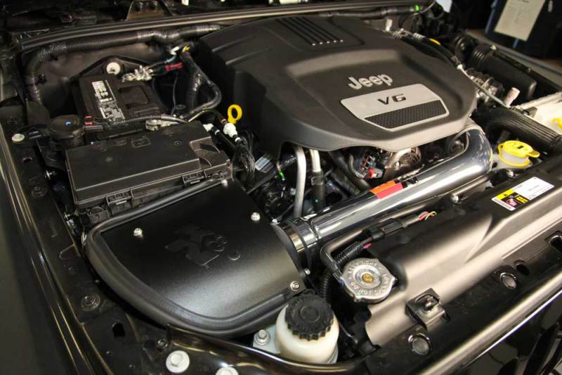 Load image into Gallery viewer, K&amp;N 12-18 Jeep Wrangler V6-3.6L High Flow Performance Intake Kit (12-15 CARB Approved)
