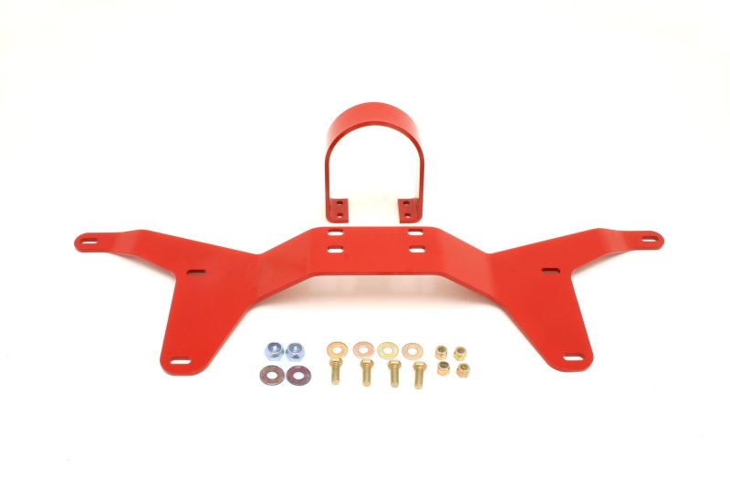 Load image into Gallery viewer, BMR 05-14 S197 Mustang Rear Tunnel Brace w/ Rear Driveshaft Safety Loop - Red
