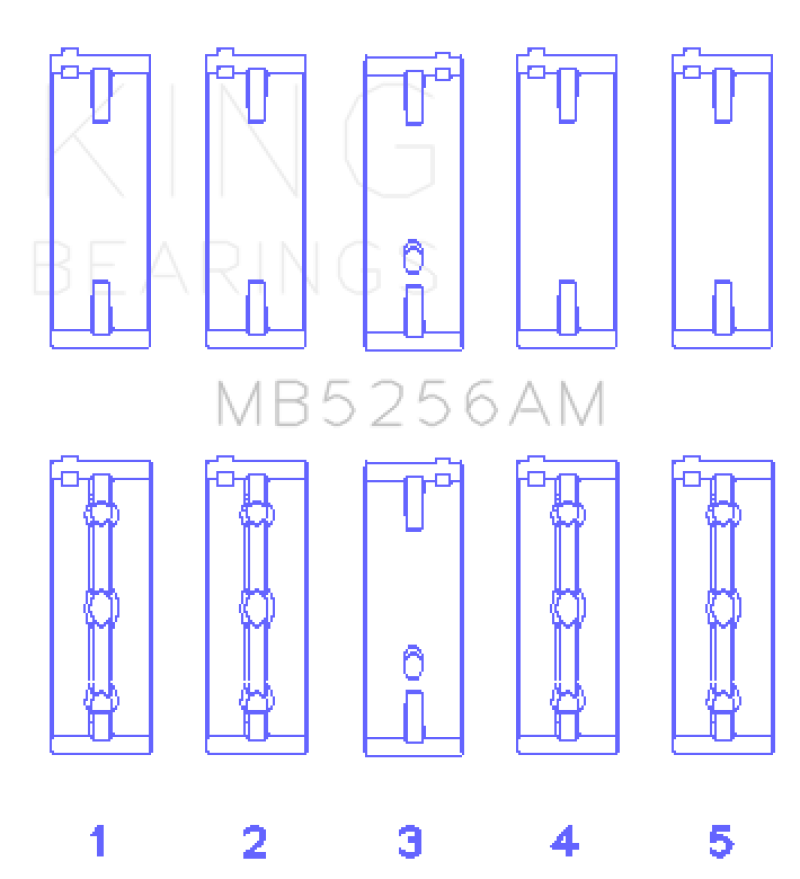 Load image into Gallery viewer, King Hyundai 2.0L G4GC (Size STD) Main Bearing Set
