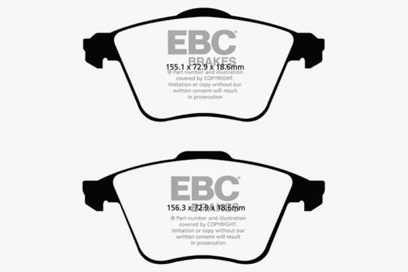 Load image into Gallery viewer, EBC 07-13 Mazda 3 2.3 Turbo Redstuff Front Brake Pads
