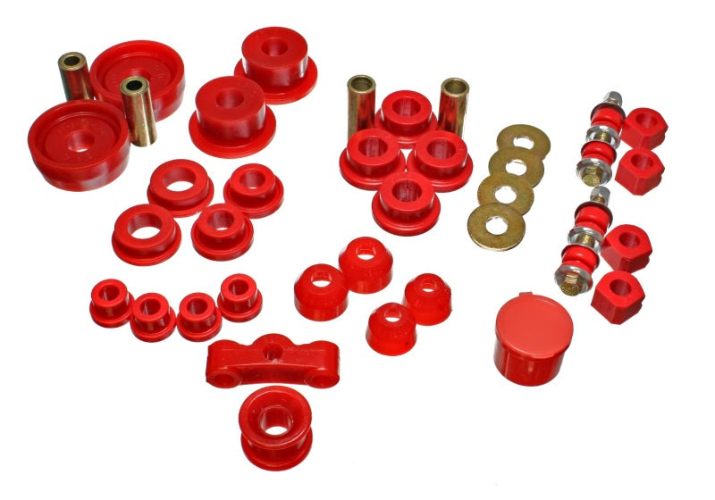 Load image into Gallery viewer, Energy Suspension 84-87 Honda Civic/CRX Red Hyper-Flex Master Bushing Set

