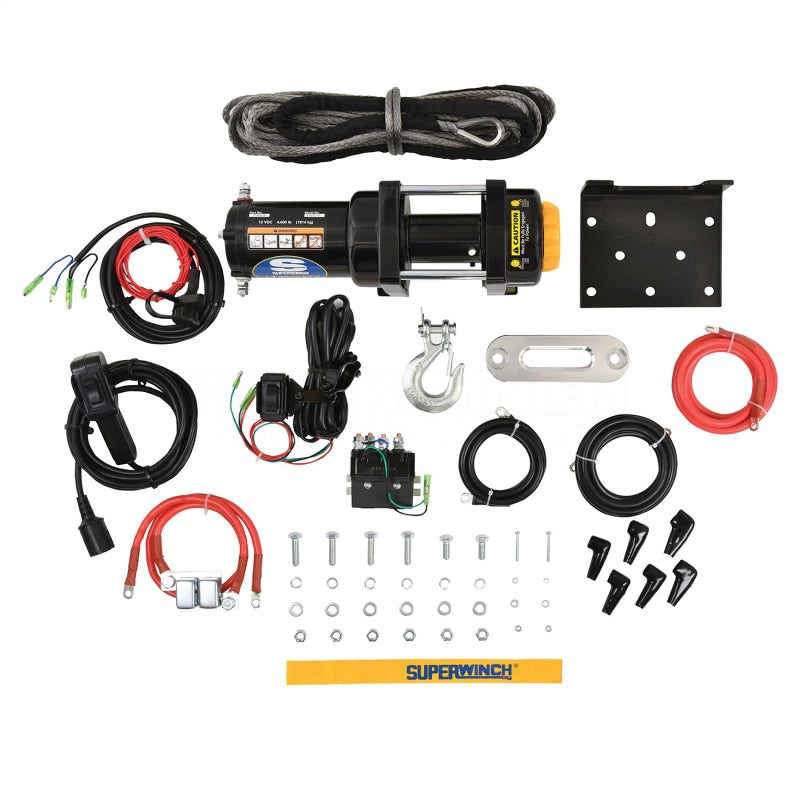 Load image into Gallery viewer, Superwinch 4000 LBS 12V DC 3/16in x 50ft Synthetic Rope LT4000 Winch

