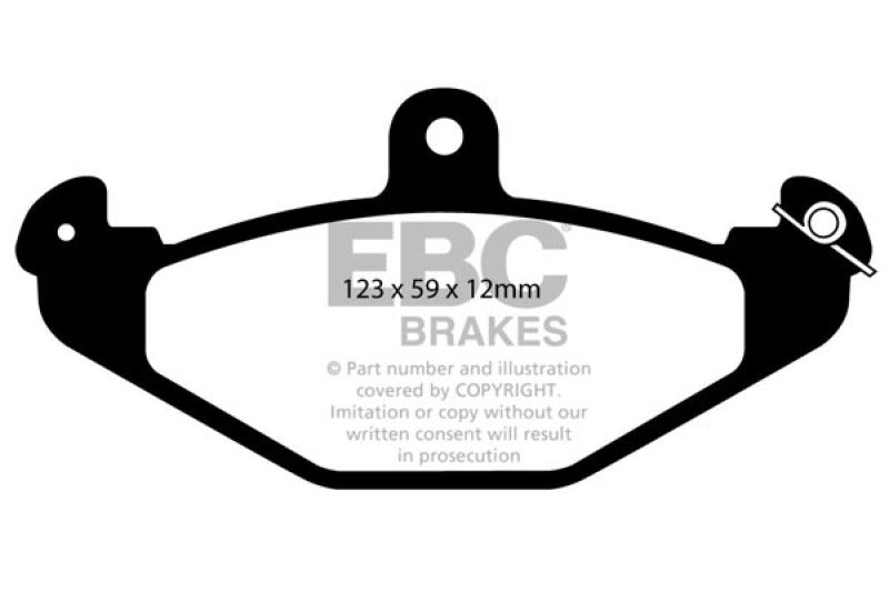Load image into Gallery viewer, EBC 08+ Lotus 2-Eleven 1.8 Supercharged Redstuff Rear Brake Pads
