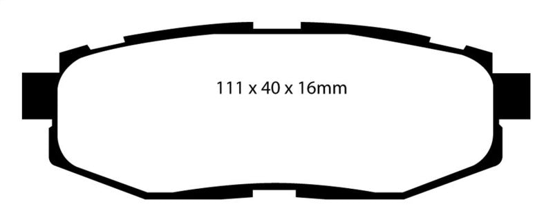Load image into Gallery viewer, EBC 12+ Scion FR-S 2 Yellowstuff Rear Brake Pads
