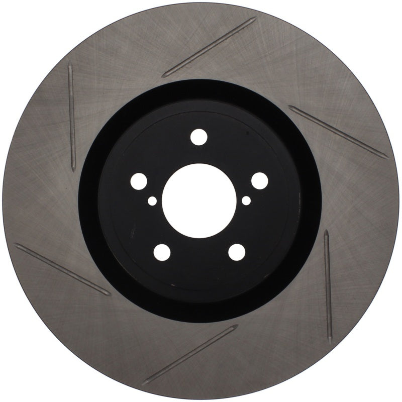 Load image into Gallery viewer, StopTech Power Slot 04 STi Front Right SportStop Slotted Rotor
