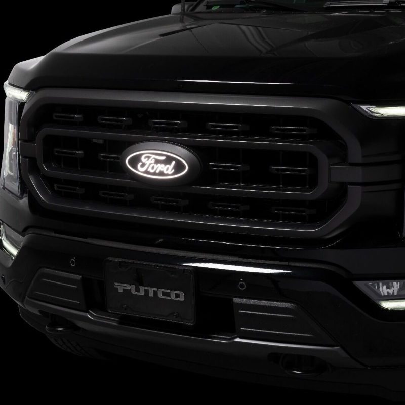 Load image into Gallery viewer, Putco 21-22 Ford F-150 Front Luminix Ford LED Emblem - w/ Camera CutOut
