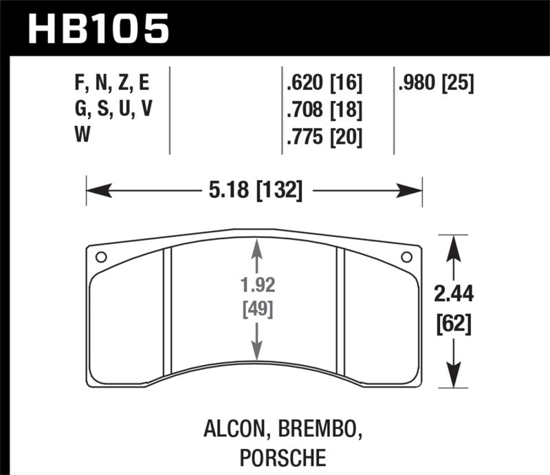 Load image into Gallery viewer, Hawk Brembo/Alcon DTC-60 Race Brake Pad Sets
