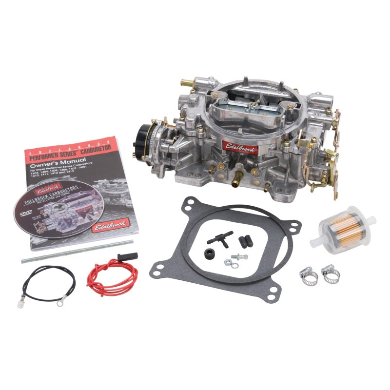 Load image into Gallery viewer, Edelbrock Carburetor Performer Series 4-Barrel 600 CFM Electric Choke Satin Finish
