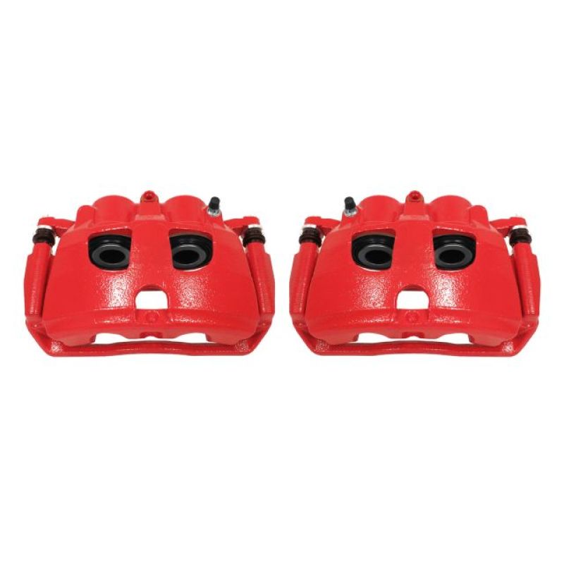 Load image into Gallery viewer, Power Stop 09-10 Dodge Ram 2500 Rear Red Calipers w/Brackets - Pair
