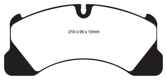EBC 10+ Volkswagen Touareg 3.0 Supercharged Hybrid Redstuff Front Brake Pads