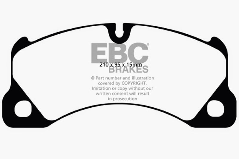 Load image into Gallery viewer, EBC 10+ Porsche Cayenne 3.0 Supercharged Hybrid Bluestuff Front Brake Pads
