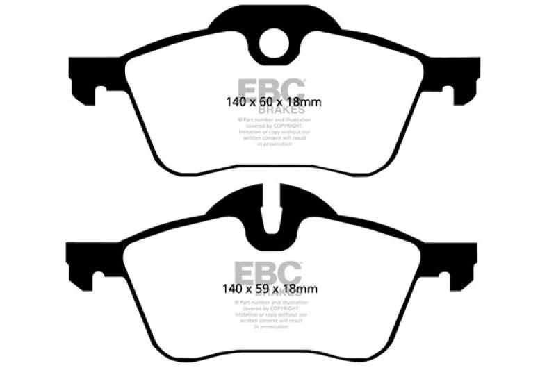 Load image into Gallery viewer, EBC 02-03 Mini Hardtop 1.6 Yellowstuff Front Brake Pads
