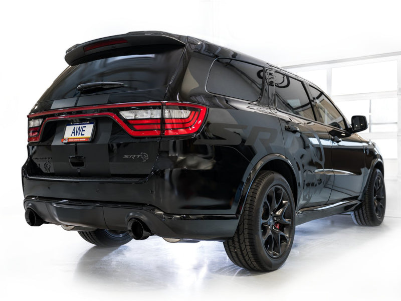 Load image into Gallery viewer, AWE Tuning 18-23 Dodge Durango SRT &amp; Hellcat Track Edition Exhaust - Diamond Black Tips
