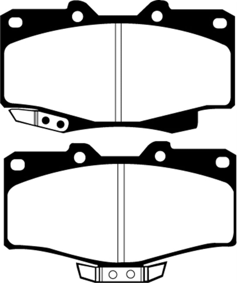 Load image into Gallery viewer, EBC 90-91 Toyota 4 Runner 2.4 Greenstuff Front Brake Pads
