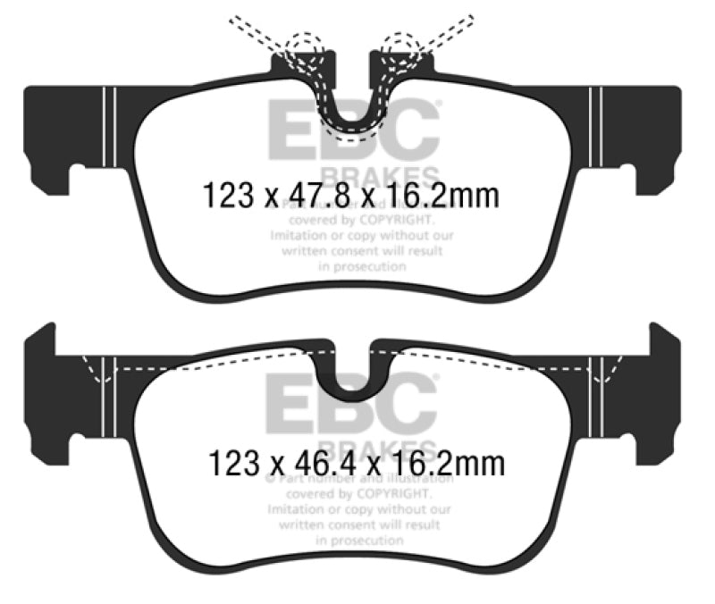Load image into Gallery viewer, EBC 2016+ Mini Cooper Clubman (F54) 1.5L Turbo Greenstuff Rear Brake Pads
