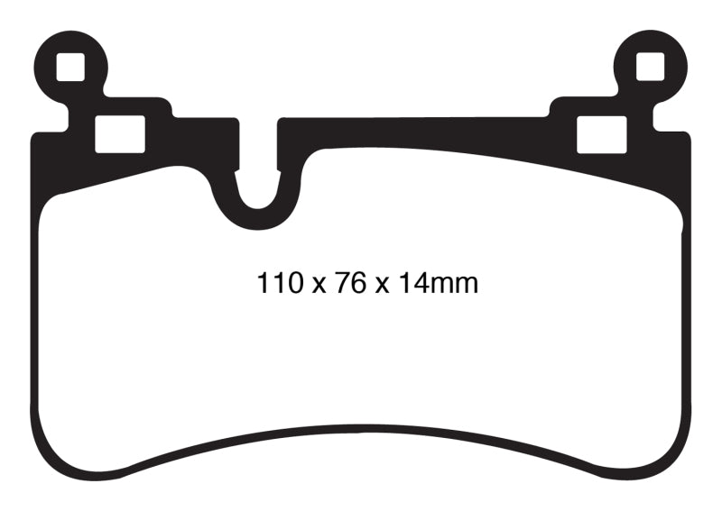 Load image into Gallery viewer, EBC 08-13 Mercedes-Benz C63 AMG (W204) 6.2 Redstuff Rear Brake Pads
