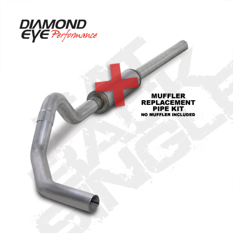 Load image into Gallery viewer, Diamond Eye KIT 4in CB MFLR RPLCMENT PIPE SGL AL: 2004.5-2007.5 DODGE CUMMINS 600
